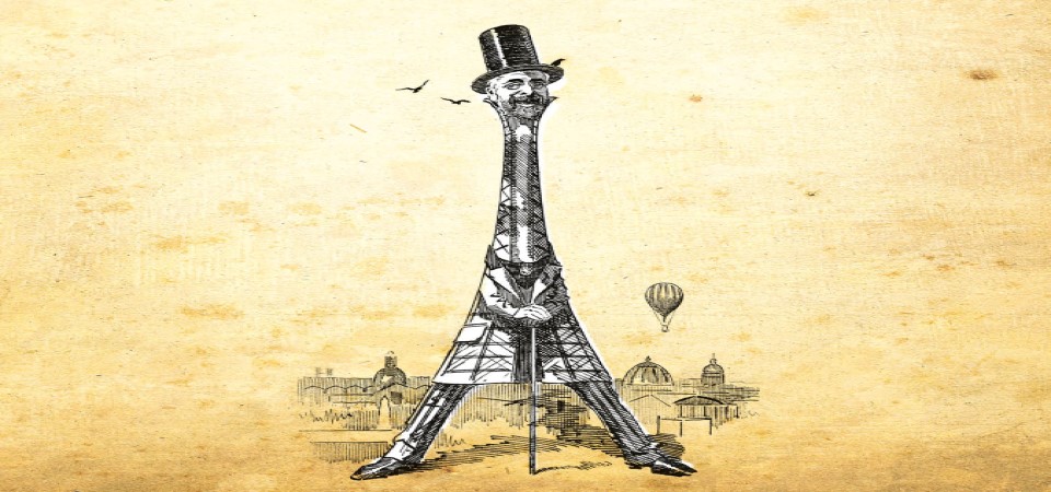 image of gustave eiffel as the eiffel tower